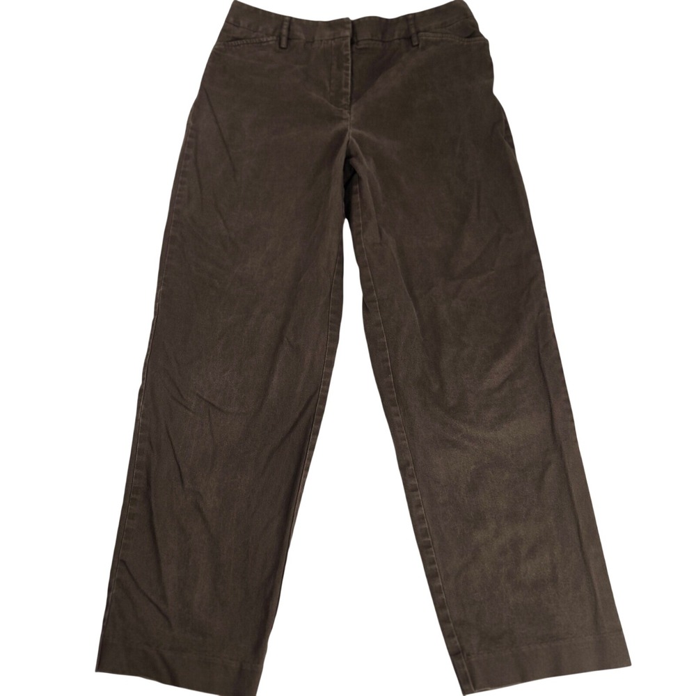 Vintage Talbots Petites Pants Womens 12P Brown Stretch Chinos Grandpacore Y2K